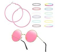 Orecchini a cerchio grandi sottili anni '80 anni '90, minimalisti, rotondi