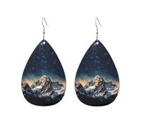 Orecchini a cerchio in acrilico per le donne orecchini pendenti in oro moda boho orecchini pendenti notte stellata le montagne orecchini a goccia in argento ipoallergenico gioielli regalo San