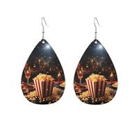 Orecchini a cerchio in acrilico per le donne orecchini pendenti in oro moda boho orecchini pendenti cinema notte festa ipoallergenica argento orecchini a goccia gioielli regalo San Valentino, One Size