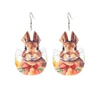 Orecchini a cerchio in acrilico per le donne orecchini pendenti oro moda boho goccia orecchini coniglietto rosetta ipoallergenico argento orecchini a goccia gioielli regalo San Valentino, One Size