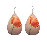 Orecchini a cerchio in acrilico per le donne orecchini pendenti oro moda boho goccia orecchini fiore ipoallergenico argento orecchini a goccia gioielli regalo San Valentino, One Size, Nessuna pietra