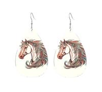 Orecchini a cerchio in acrilico per le donne orecchini pendenti oro moda boho goccia orecchini pendenti Cupido freccia amore cavallo argento ipoallergenico orecchini a goccia gioielli regalo San