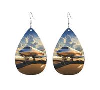 Orecchini a cerchio in acrilico per le donne orecchini pendenti oro moda boho goccia orecchini pendenti aereo privato ipoallergenico argento orecchini a goccia gioielli regalo San Valentino, One Size