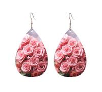 Orecchini a cerchio in acrilico per le donne orecchini pendenti oro moda boho goccia orecchini pendenti cuore rose argento ipoallergenico orecchini a goccia gioielli regalo San Valentino, One Size