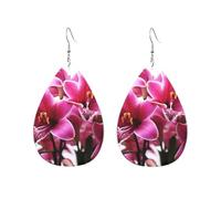 Orecchini a cerchio in acrilico per le donne orecchini pendenti oro moda boho goccia orecchini pendenti fiori giglio argento ipoallergenico orecchini a goccia gioielli regalo San Valentino, One Size
