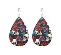 Orecchini a cerchio in acrilico per le donne orecchini pendenti oro moda boho goccia orecchini pendenti zucchero teschio fiori ipoallergenici argento orecchini a goccia gioielli regalo San Valentino