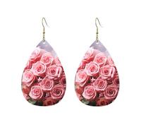 Orecchini a cerchio in acrilico per le donne orecchini pendenti oro moda boho goccia orecchini pendenti cuore rose argento ipoallergenico orecchini a goccia gioielli regalo San Valentino, One Size