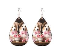 Orecchini a cerchio in acrilico per le donne orecchini pendenti oro moda boho goccia orecchini romantici amore coppia cane ipoallergenico argento orecchini a goccia gioielli regalo San Valentino, One