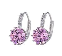 Orecchini a cerchio in argento Sterling 925 alla moda per le donne regali per la migliore amica Piccoli orecchini a cerchio in oro orecchini in argento Sterling per le donne orecchini colorati