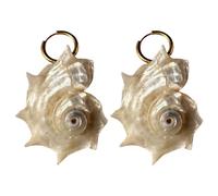 Orecchini a cerchio in conchiglia naturale, trama marina, diametro 4 cm, sofisticati, comodi da indossare tutti i giorni, orecchini a perno accessori minimalisti ispirati ai marini