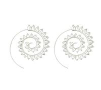 Orecchini a Cerchio in Lega a Forma di Goccia d'Acqua in Lega a Spirale Moda Lady Eardrop Ornamenti per Gioielli Cerchi Orecchini esagerati Creativo Pratico e Popolare Convenient Design