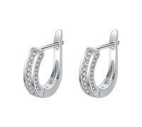 Orecchini a Cerchio in Oro 9k per Donne, Eleganti a Forma di Urlo a Cerchio moissanite per Donne Oro