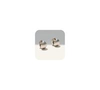 Orecchini a cerchio in oro massiccio, stile vintage, con sfere in oro opaco 18 carati, alla moda, spessi, gioielli da donna, no, Metallo, Zircone