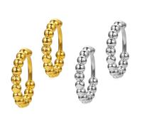 Orecchini a cerchio in perline da pallina per donne che tagliano a forma di Huggie Hoops Earring Orenatura della cartilagine di elicola delicata Orecchini ogni giorno Gioielli Regalo per il matrimonio