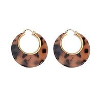 Orecchini a cerchio larghi geometrici da donna, leggeri e spessi, gioielli vintage minimalisti per tutti i giorni, pendolari e appuntamenti in ufficio