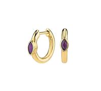 Orecchini a cerchio neri con zirconia cubica, da donna, in argento Sterling 925, a forma di marchesa, idea regalo per fidanzata, moglie, madre, Cristallo, Zirconia cubica