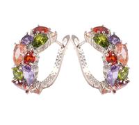 Orecchini a Cerchio Oro Rosa Antiscivolo in Rame Elegante