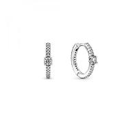 Orecchini a cerchio Pandora 299406C01 in argento sterling lucido