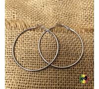 Orecchini A Cerchio Pendenti Empress In Cromo Per Donne Grandi XL