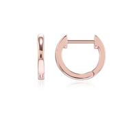 Orecchini a cerchio per trago, in argento, da uomo, gioielli di compleanno alla moda, Rose Gold, base placcata oro rosa, Nessuna pietra preziosa