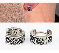 orecchini a cerchio per uomo cesare paciotti in argento 925 orecchino da con e