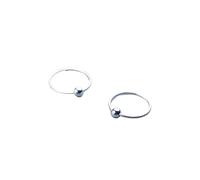 Orecchini a cerchio piccoli in argento sterling 925, piccoli, rotondi, a forma di palla, antichi, da 6 mm, 8 mm, 10 mm e 12 mm, for donne, uomini e ragazze(Mini 6mm)