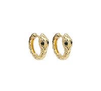 Orecchini a cerchio punk serpente per le donne in acciaio inossidabile carino mini animale tre colori serpente orecchino gioielli di Natale accessori regalo intelligente e attraente