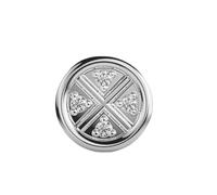 Orecchini a cerchio scintillanti da uomo in argento sterling 925 | Placcatura in argento n. Pietra: 4 Dimensioni gemma: 0,01-0,07 mm | Peso: 0,6 crt Forma: rotonda | 2,266 grammi | • Lusso •LKE_00118