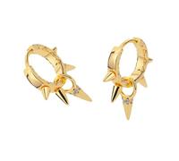 Orecchini a cerchio semplici e alla moda alla moda, accessori per gli spostamenti quotidiani ed eventi formali, Misura unica, come descritto, come descritto