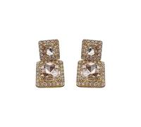 Orecchini a cerchio Set di orecchini per le donne Internet Famous Stud Orecchini Design Eleganti Orecchini a Cerchio Sottosopra, 1, Metallo, Nessuna pietra preziosa