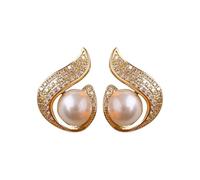 Orecchini a cerchio Set di orecchini per le donne Internet Famous Stud Orecchini Design Eleganti Orecchini a Cerchio Sottosopra, 1, Metallo, Nessuna pietra preziosa