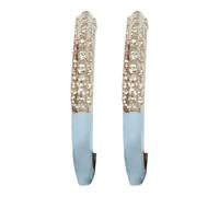 Orecchini a cerchio tono argento Set di 5 orecchini a cerchio set di orecchini per le donne set di orecchini alla moda colorati per le donne dichiarazione oltre, Misura unica, Metallo, Nessuna pietra