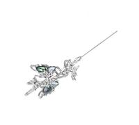 Orecchini a clip alla moda a forma di farfalla con eleganti pietre preziose, adatti per varie occasioni e facili da abbinare con abbigliamento casual e alla moda, Misura unica, come descritto, come