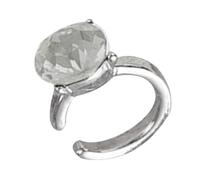 Orecchini a clip alla moda con pietre di zirconia cubica, gioielli versatili in lega per le donne senza piercing scintillante orecchio climber her, Misura unica, come descritto, come descritto