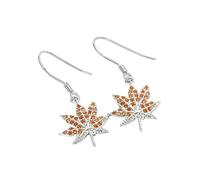 Orecchini A Clip con Fiocco Di Neve In Argento Sterling 925 Massiccio Senza Piercing Gioielli Natalizi Accessori per Le Feste per Donne Mamme Mogli Ragazze.