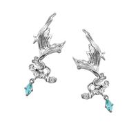 Orecchini a clip in rame con coda di sirena, realizzati a mano, unisex, da indossare tutti i giorni, senza foro, alternativa per gli uomini