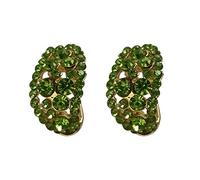 Orecchini A Clip Orecchini a cerchio da donna in argento sterling 925 con diamanti creati Orecchino Lungo Singolo Argentato (D, One Size)