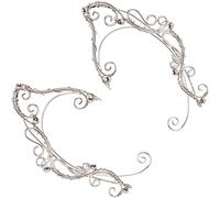 Orecchini a clip per orecchie da elfo, realizzati a mano, stile vintage, materiale ipoallergenico, artigianato artigianale, squisiti dettagli costume