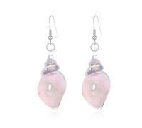 Orecchini a conchiglia luminosi da sogno, orecchini a colorati che si illuminano al buio, pendenti vintage a forma di conchiglia (Pink)
