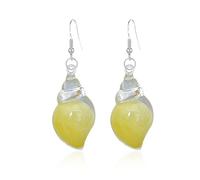 Orecchini a conchiglia luminosi da sogno, orecchini a colorati che si illuminano al buio, pendenti vintage a forma di conchiglia (Yellow)