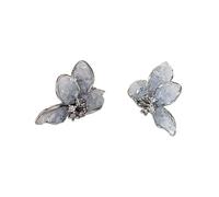 Orecchini a farfalla fatti a mano con cristallo gradiente borchie per le orecchie, accessori per tutti i giorni, eleganti ombré accessori a farfalla, Taglia unica, come descritto