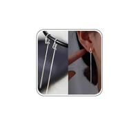 Orecchini A Filo Pendenti Lunghi Argento Goccia Saliscendi Orecchini Con Catenella Lunga Pendente Catena A Perno In Cz Lacrima Nappina Delicato Goccia Gioielli Minimalista Per Donne