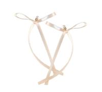 Orecchini a fiocco con nastro con perla d'imitazione ornamento per le donne eleganti pendenti per orecchie da sposa gioielli regalo nastro orecchini, Misura unica, come descritto, come descritto