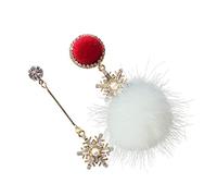 Orecchini A Fiocco Di Neve Chic - 1 Paio Di Adorabili Ed Eleganti Gioielli Per Le Orecchie Da Donna