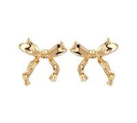 Orecchini a fiocco - Orecchini a fiocco aggrovigliato, orecchini a perno a forma di nastro, orecchini a perno con fiocco, affascinanti orecchini brillanti, versatili orecchini a perno a forma di