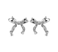 Orecchini a fiocco spesso, orecchini a fiocco, orecchini a fiocco in oro spesso, versatili orecchini a fiocco a forma di nastro, affascinanti orecchini placcati in oro 14 carati