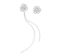 Orecchini a fiore con strass scintillanti comodi da indossare tutti i giorni accessori per feste alla moda gioielli floreali regalo eleganti orecchini a fiore di
