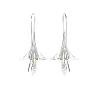 Orecchini a Fiore Lungo in Argento Sterling 925 per Donne Design Belle Ragazze Regalo di Natale Dichiarazione Gioielli Pendientes Plata-Default