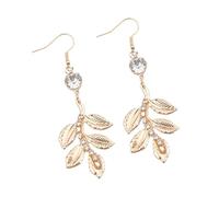 Orecchini A Foglie Appesi Scintillanti. A Foglia Appesi Leggeri Eleganti Metal Design Occasioni Formali Gioielli Da Festa Leggero