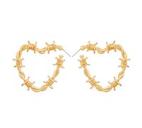 Orecchini a forma d ' amore annodati alla con borchie in lega in stile coreano alla da indossare tutti i giorni Orecchini a forma cuore con